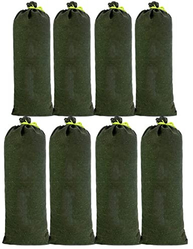CSPone 8pcs Sac a Sable en Toile Boudin Anti Inondation Contre Sable Inondation Les Modèles Améliorés ne se Fanent pas pour Drainage pour Garage Magasin Ecole Gare Bâtiment Usine Entrepôt