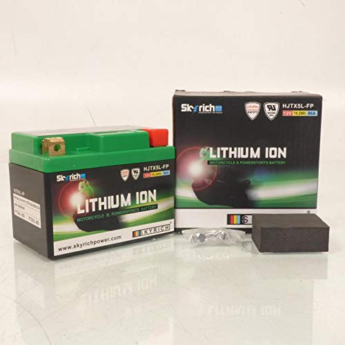 Batterie Lithium Skyrich compatible avec Scooter Honda 100 SH 1997 à 1999 YTX5L-BS HJTX5L-FP / 12V 1.6Ah