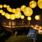 BrizLabs Solar Lichterkette Lampions Außen 10M 30 LED Laternen Lichterkette Aussen Wasserfest 8 Modi Solarbetrieben Beleuchtung Deko für Garten, Hof, Balkon, Terrasse, Party, Hochzeit, Fest, Warmweiß