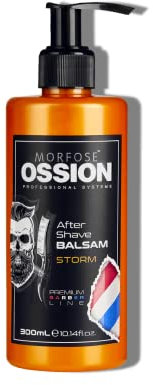 Morfose OSSION PBL Storm After Shave Balsam 300 ml – Beruhigender Aftershave-Balsam für Männer – Feuchtigkeit & Pflege nach der Rasur