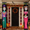Allenjoy Tag der Toten, Veranda-Schild, Türbanner Halloween-Kostüm, Mexiko, Dia de Los Muertos, Babyparty, Geburtstagsparty, Dekorationen, Flagge, Willkommen, 30x180 cm, 2 Stück