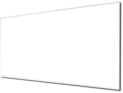 Banjado Glas Magnettafel 100x50cm - Magnetwand, Memoboard, Pinnwand für Küche, Büro, Kinderzimmer - Inkl. 4 Magnete & Montageset - Weiß