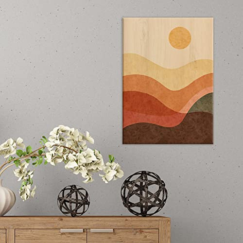 CREARREDA Quadro Moderno in Legno Quadro Moderno Soggiorno Made in Italy Decorazione in Legno Stampa su Legno per Arredo Casa Decorazione in legno