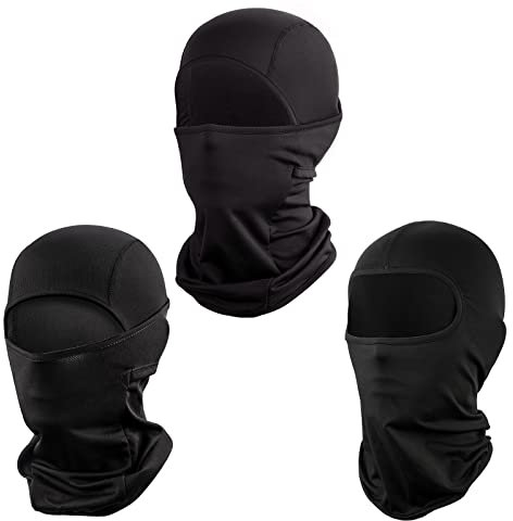 ROTTO (3 Pack Sturmhaube Skimaske Balaclava Gesichtshaube für Fahrrad Motorrad Unisex