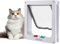 Katzenklappe Hundeklappe 4 Wege Magnet-Verschluss für Katzen, 23.5 * 25 * 5.5cm Hundetür Katzentür Haustierklappe Haustiertür（L）
