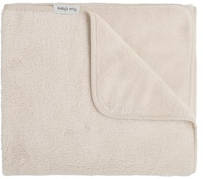 Baby's Only - Gitterbettdecke Cozy - Babydecke - Für den Herbst und Winter - 50% Baumwolle und 50% Polyacryl - Mit Teddyfutter - TOG 2.0 - Warm Linen - 100x135 cm