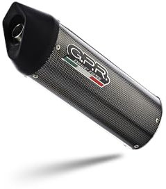 GPR Auspuff kompatibel mit Honda Cbf 125 I.E. 2004-2014, Furore Poppy, kompletter Auspuff zugelassen, Lieferung mit abnehmbarem DB-Killer, Katalysator und Kollektor