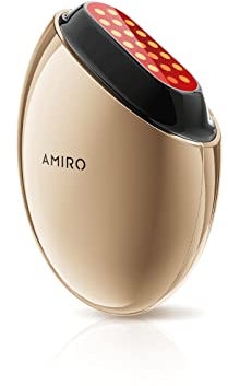 AMIRO S1 Radiofrequenz-Gesichtsgerät – EMS, RF, 2 Modi & 3 Stufen Mikrostrom für die Anwendung zu Hause, Faltenentfernung, Anti-Aging, Hautstraffungsmaschine, Gold