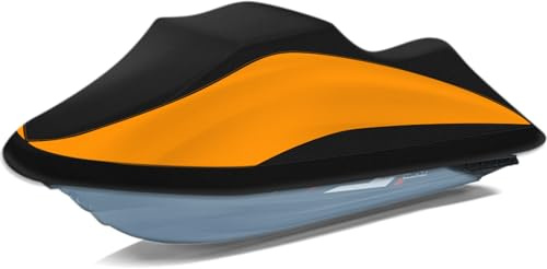 Tokept Housse de Jet Ski remorquable 300D très résistante et imperméable avec Bandes d'aération réfléchissantes, Compatible avec Seadoo, Yamaha, GTX, Kawasaki, Honda, Polaris 3 Places, de 345,4 à