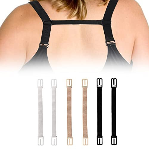 PLABBDPL 9 pz donna reggiseno donna clip Donne Reggiseno Cinghie per Racer Back antiscivolo regolabile porta reggiseno da donna fibbia per nascondere le spalline con copricapezzoli in raso