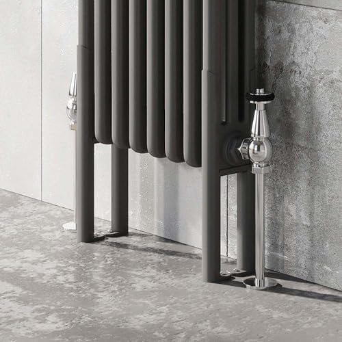 Go Bathrooms Utopia Grey Triple Radiator Feet
