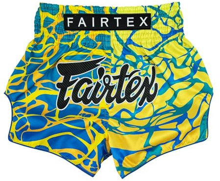 Fairtex - Pantalones Cortos de Boxeo y Muay Thai de Corte Entallado, Medium