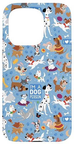 iPhone 15 Pro Disney Dogs I’m a Dog Person Blue Case