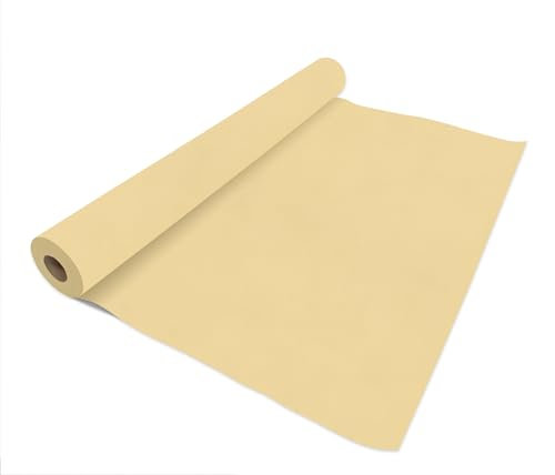 VelaHub Airlaid 30 Tischdecke, 80x80cm, 24m auf Rolle, Hochwertige, Einwegdecke, Champagne