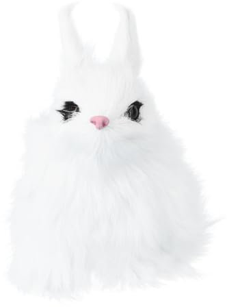 UPKOCH Osterhasen Bastelidee Niedliche Hasenfigur Für Zuhause Hasen Dekoration Hasen Bastelarbeiten Spielzeuggeschenk Für Kindergeburtstag Weiß