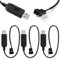KUOQIY 3 PCS 32cm Full Speed 12V Voltage Step-Up USB to 3 Pin and 4 Pin PC Fan Sleeved Power Adapter Cable, USB to 3Pin / 4Pin PC Fan Cable