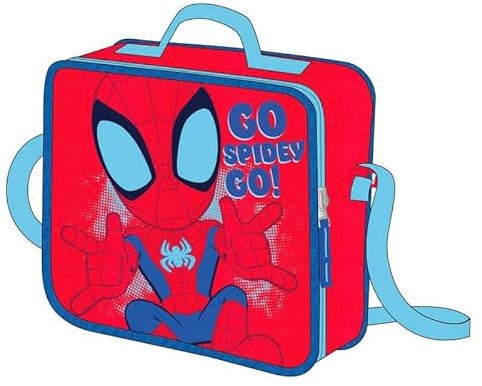 CERDÁ LIFE'S LITTLE MOMENTS Portameriendas Térmico de Spidey - Color Rojo - 21,5 x 8,5 x 19 cm - Mochila Pequeña con Cierre de Cremallera y Asa Regulable - Producto Original Diseñado en España
