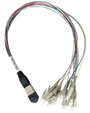 LSSSWM Glasfaser-Jumper MTP-LC 12-adriger Multimode-OM3-Glasfaser-Jumper