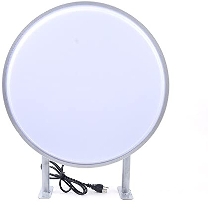 20 Zoll Runde LED Leuchtkasten LED Doppelseitige Außenwerbung Schild Wasserdicht Rund Doppelseitig Leuchtreklame Nasenschild Leuchtschild Neon Sign Lichtwerbetafel Schild Signs