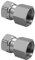 Fitvell Lot de 2 connecteurs mobiles flexibles en acier inoxydable 1,27 cm femelle pour bras de douche