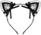 InnoHHustle Katzenohren Haarreif Cat Ears mit reizvollen Spitzen und leichten für Mädchen Damen Kostüm Parteien Deko und Mädchen zum Karneval/Fasching & Halloween