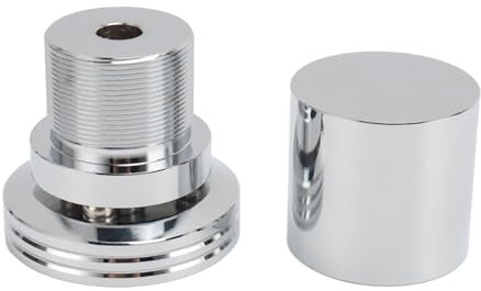 Pies de Aislamiento de Altavoz de aleación de Aluminio, Amortiguador antivibración para Altavoces, amplificadores, Tocadiscos, con Almohadilla Antideslizante, Plateado