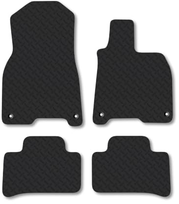 Mercedes EQE (2022+) 5mm Rubber Car Mats | Heavy Duty Rubber Tailored Fit Floor Mats Full Coverage Durable Waterproof Accessories Easy Clean Anti Slip Made in the UK