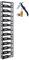 Lendo Online - Portabottiglie da Parete in Acciaio Verniciato Nero – Design Moderno per 6/12/24 Bottiglie – Include Cavatappi – Montaggio a Muro (12.0)