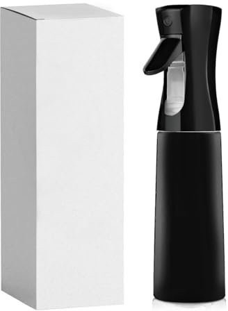 SUROQUE 300ml Feiner schwarzer Nebel Sprühflasche - Kontinuierliches Sprühen für Haare, Pflanzen, Reinigung - Mehrzweck-Wasser & Alkohol Sprayer