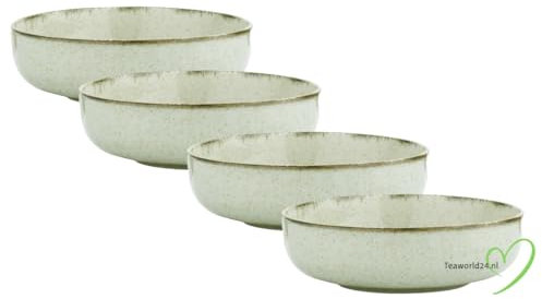 Kitchen Trend - Tiefer Teller - 20 CM - Seegrün Ocean - Set mit 4 Tellern