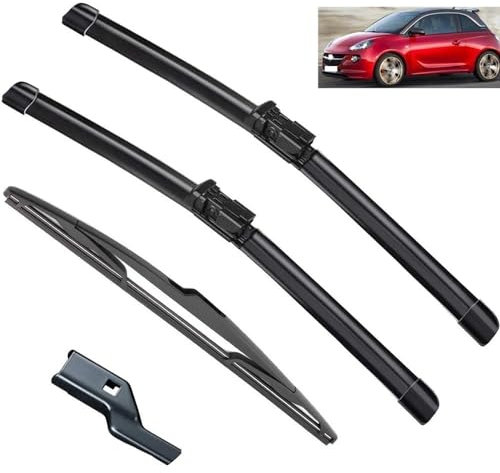 Auto Heckscheibenwischer für Opel Adam 2012–2019，Heckwischerarm Scheibenwischer Hinten Wischerarm Heckwischerblatt Wischer Set Ersatz