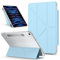 Étui pour tablette PC Compatible avec iPad Air 13 pouces, coque M3 2025/M2 2024, coque magnétique détachable, étui de protection fin, vision multi-angles, coque arrière transparente, support, coque an