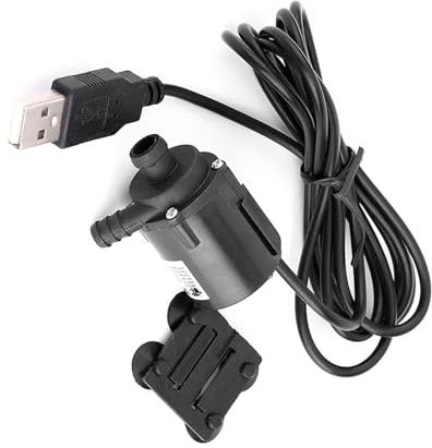 Brushless Wasserpumpe USB betrieben leise und effizient 6V Mikro Tauchpumpe für Computer Kühlung und Aquarium 150L/H 1.5m Kabel
