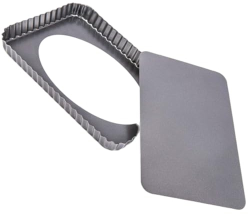 PetriStor Tarteform Mit Hebeboden 31,5x21,5x2,8 cm - Quicheform Tarteform - Quadratische Pie-form Mit Antihaftbeschichtung - Quicheform Mit Rechteckig - Form Mit Rechteckig