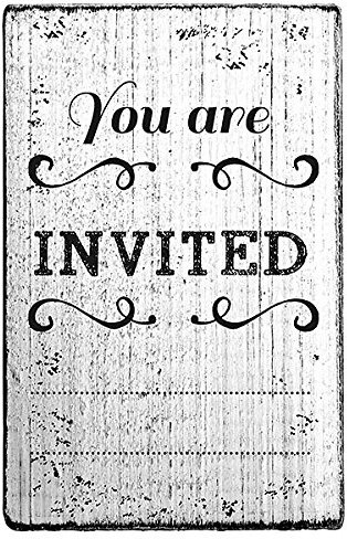 Vintage Stempel You are Invited - Stempel zum Gestalten von individuellen Einladungskarten