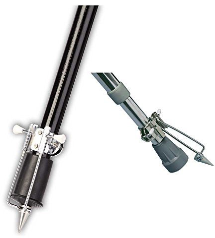 1x Behrend Eisdorn für Gehstock, Eisstop, Zackenkranz, Spikes, hochklappbar, Metall