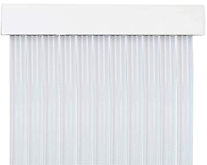 MERCURY TEXTIL Cortina para Puerta Tiras PVC 210x90cm,Cortina para Puerta Exterior (Transparente P5)