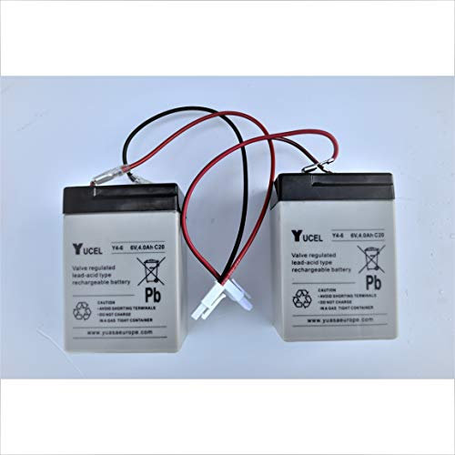 SHUTTLE Bait Boat Batteries (Pair) with WHITE Plugs for older versions