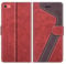 MOBESV Phone Cover For iPhone 5C, Flip Wallet Case for iPhone 5C Phone Case, Red/Dark Purple