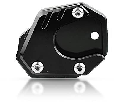 MZ-STORE Motorrad CNC Aluminium Seitenständer Vergrößerung Seitenständer Platte für CB650R Neo Sports Cafe 2019-2022 CBR650R 2019-2021 CB500F CB500X 2013-2021 CB125R CB300R 2018-2021-Schwarz+Schwarz
