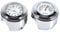 Unifür Versal Motorcycle Waterproof Handlebar Mount Dial Clock & Thermometer Temp White for Most of The Motorcycle with 7/8-1 Inch