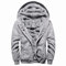 MANLUODANNI Kapuzenpullover Herren, Dicker Hoodie Men's Pullover Jacke Sweatjacke Kapuzenjacke Classic Hoodies Sweater Langarm Casual Kapuzenpulli mit Fleeceartig-Innenseite Grau 4XL