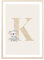 MeinBaby123® Buchstaben Poster DIN A4 Kinderzimmer Mädchen und Junge | Babyzimmer Deko | Bilder Kinderzimmer | Geschenkideen zur Geburt | Anfangsbuchstabe K (süßer Koala)