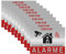 Autocollant alarme maison – Etiquette site sous vidéo surveillance – Stickers, affiche adhesif - Alu 8,5 x 5,5 cm (10)