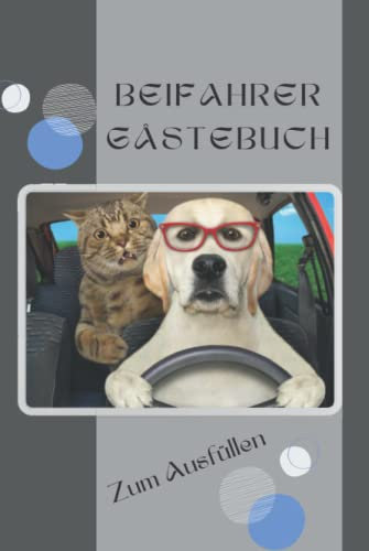 Auto Gästebuch für Beifahrer: Geschenk zum Führerschein und ersten oder neuen Auto