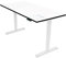 Ergotopia Desktopia Draw höhenverstellbarer Schreibtisch mit Whiteboard Platte - Beschreibbarer Schreibtisch höhenverstellbar mit OLED Display & smarter Erinnerungsfunktion