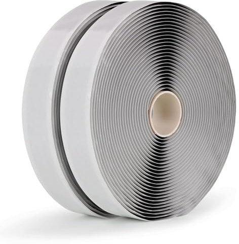 LLPT Butyl Klebeband | Dichtband selbstklebend | Wasserdichtes Klebeband | Reparatur-klebeband | Schwarz | Ideal für RV-Fenster Bootsabdichtung und EPDM-Dächer (BST342) | 2er-Pack | 1,9cm x 10m
