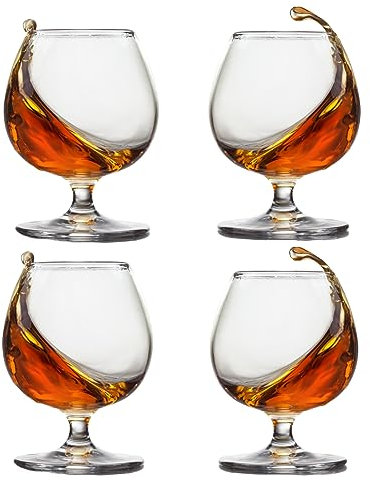 ninesung Whiskey Glasses Set of 4, Bourbon Glass, Old Fashioned Glasses, 11.5 Oz Short Stem Wine Glass for Spirits, Vodka, Scotch,Cognac, Brandy, Cocktails for Easter Sunday