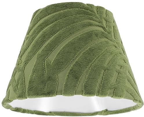 DOITOOL Lampenschirm Aus Plüschstoff Lampenschirm Aus Stoff Lampenschirm Aus Leinenstoff Lampenschirmschutz Lampenabdeckung Ersatz Für Tischlampe Kronleuchter Wandlampe Grün 20 X 20 Cm