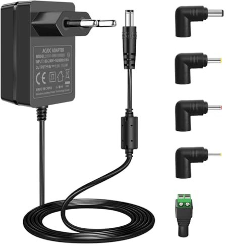 DC 9V 2A Netzteil für Crosley Plattenspieler Netzkabel, AC110-240V auf 9Volt Transformator Ladegerät für 9Vdc Arduino UNO R3, Schwinn Bike, Plattenspieler Küchenwaage.